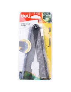 Joonlaud DELI 15cm-30cm kokkupandav must 2