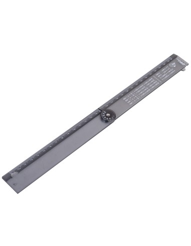 Joonlaud DELI 15cm-30cm kokkupandav must