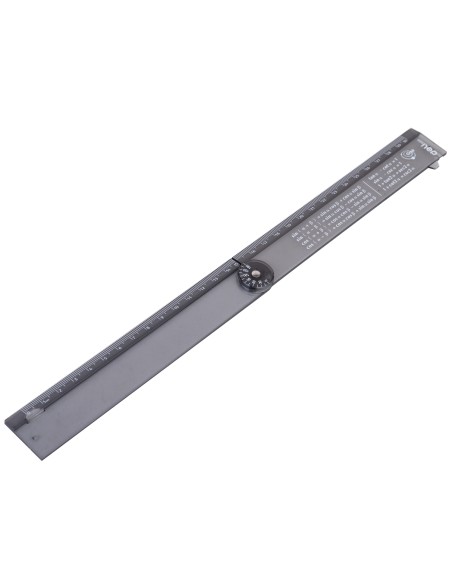 Joonlaud DELI 15cm-30cm kokkupandav must