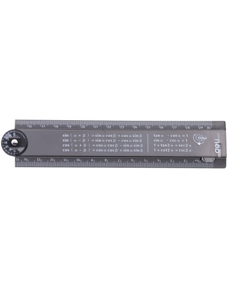 Joonlaud DELI 15cm-30cm kokkupandav must