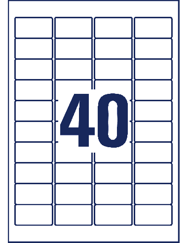 Labels 47,5x25,4mm extra strong tripleBond