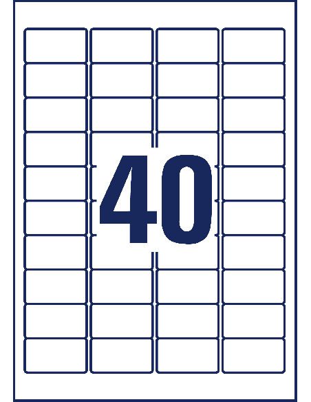 Labels 47,5x25,4mm extra strong tripleBond