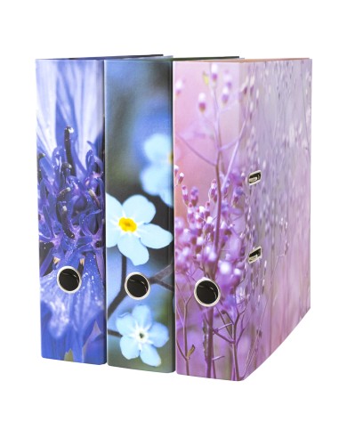 Lever Arch File COLLEGE A4 70mm Paper/Paper, Flowers mix