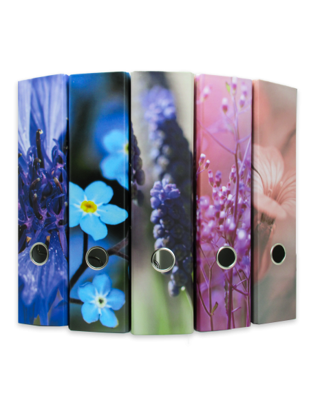 Lever Arch File COLLEGE A4 70mm Paper/Paper, Flowers mix
