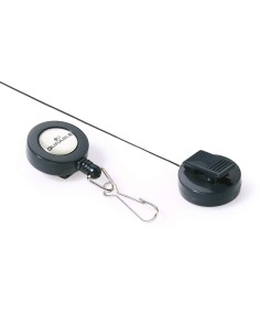 Kaardihoidja Durable YOYO mehhanismi, metallklambri, karabiinkinnitusega, must 2