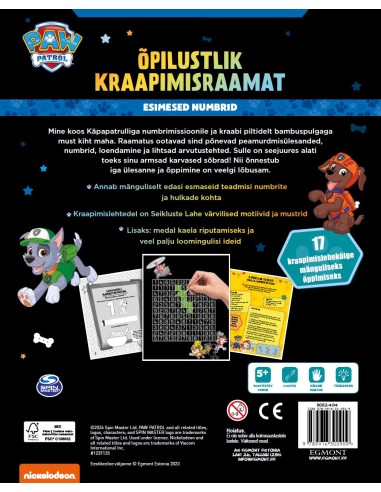 Paw Patrol. Õpilustlik kraapimisraamat