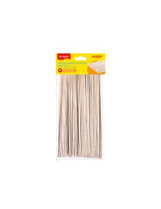 Wood craft sticks, natural color,200mm x 24mm x1.6mm, 50pcs/polybag with header,grade A