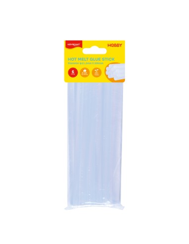 Hot melt glue stick, Diameter φ11.2mm X 200mm, 6pcs/polybag with header
