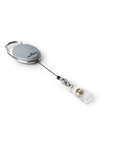 Badge Reel Durable Style grey