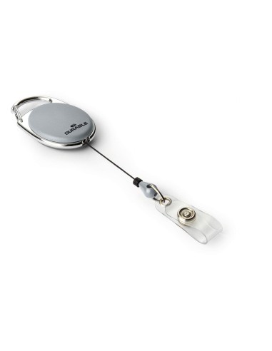 Badge Reel Durable Style grey