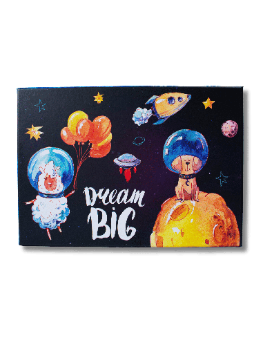 Kinkekarp College 26x19x9cm Outer Space