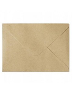 Envelope 70x100mm  pastell Nature dark beige, 120g/m2, 10 pcs/pack