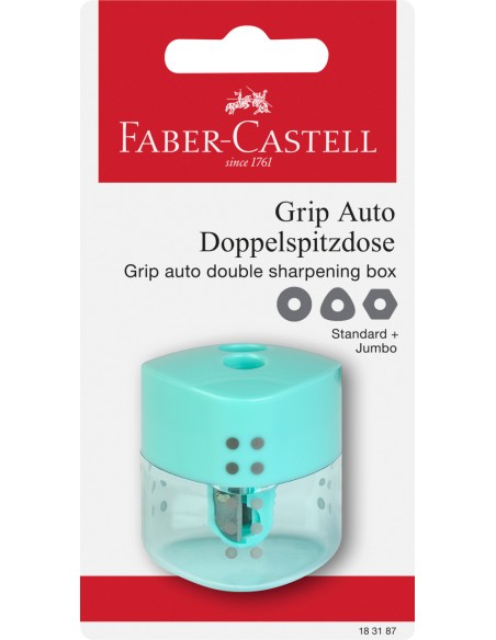Pliiatsiteritaja Faber-Castell, kogujaga, 2-ava, roheline