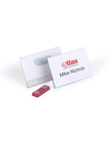 Name Badge Durable 90x60mm with magnet