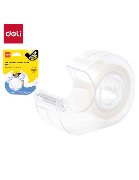 Kleeplint DELI kahepoolne 18mm x 6m alusel