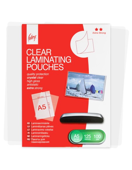 Anti-static Laminating Film A5 (154x216mm ) 125mic/100sheets