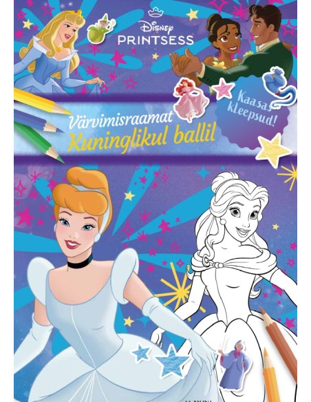 Disney Printsess. Värvimisraamat. Kuninglikul ballil