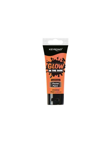 KEYROAD Luminious collection 75ml luminious post paint colurs(temperas) - luminious orange color