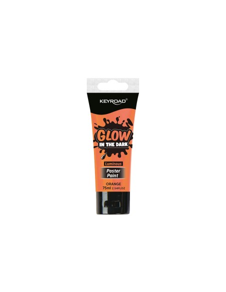 KEYROAD Luminious collection 75ml luminious post paint colurs(temperas) - luminious orange color