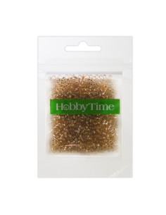 Beads, round, metallized, 2MM. 10G, peach #13