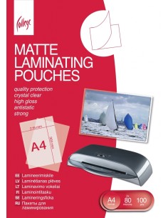 Matte Laminating Film A4 (216x303mm ) 80mic/100sheets