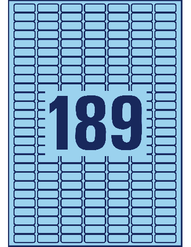 old no:60348/Label 25,4x10mm ILK blue A