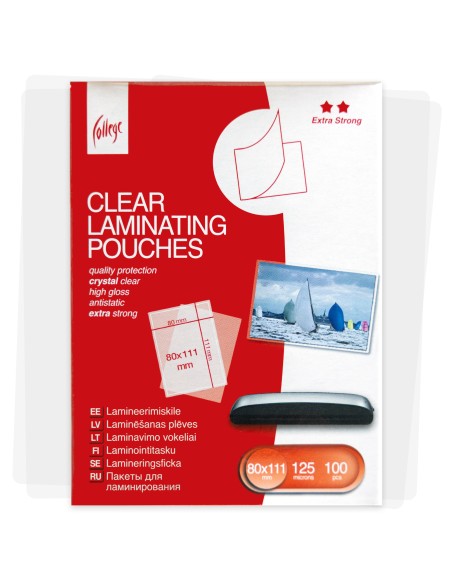 Anti-static Laminating Film  (80x111mm ) 125mic/100sheets