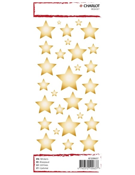Kleebisetiketid Charlot (Tähekesed)