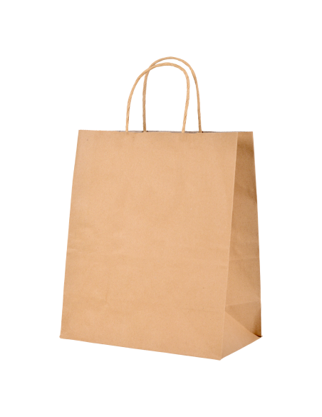Paper bag with flat handles 350x180x440 Brown
