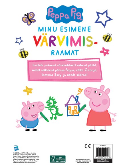 Põrsas Peppa. Minu esimene värvimisraamat