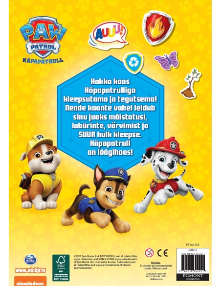 Paw Patrol. Nuputamisraamat