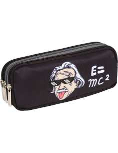 Pencil Case deVENTE "Genius", Rectangular, 21x8.5x5.5 cm, 3 Zippers
