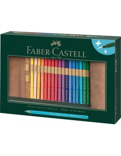 Akvarell-kunstipliiatsid Faber-Castell Albrecht Dürer 30 värvi nahk pinalis