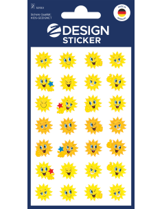 Kleeppildid Z-Design 53133 lõbusad kollased näod
