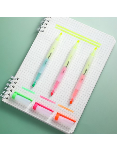 Tekstimarkerite komplekt DELI H!color, 1–3.8 mm, 6 värvi