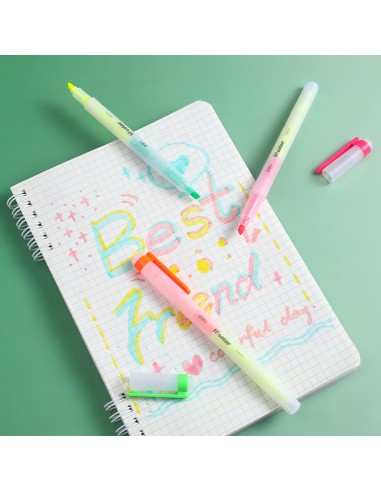 Highlighter DELI Chisel tip:1-4mm, 6 colors ASST.