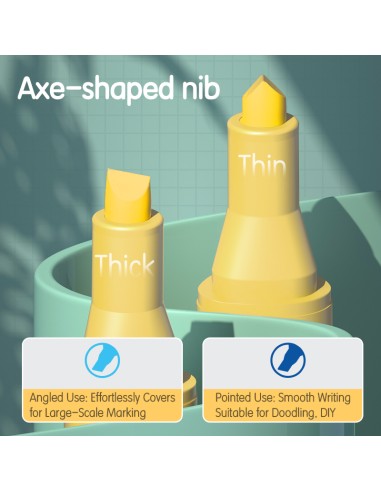 Highlighter DELI Chisel tip:1-4mm ASST.