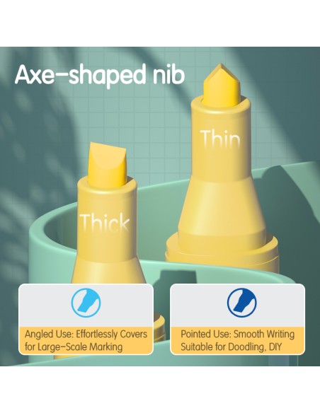 Highlighter DELI Chisel tip:1-4mm ASST.