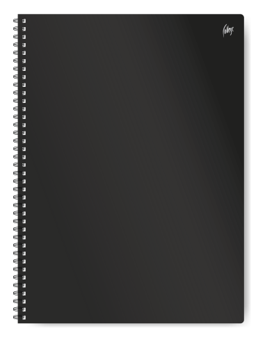 Notebook College Soft A4+/60 sheets, 5x5 ruling, perforation and spiral on the long side