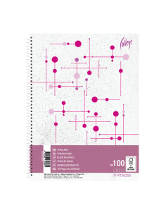 Notebook College A4/100sh/7x7square spiral on side