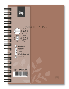 Notebook A5/80sh/squared