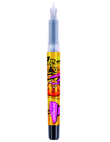 Fountain pen with ink cartridge, 24pcs/display box, Street art Tatoo