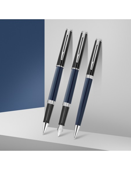 Hémisphère Colour-Block Black-Blue  Fountain  Pen  -  F