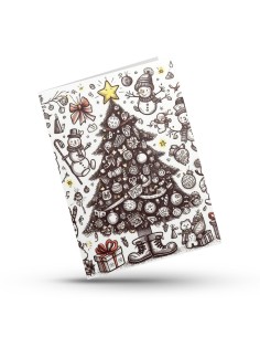 Greeting card Ketzu 2-part Snowman Christmas