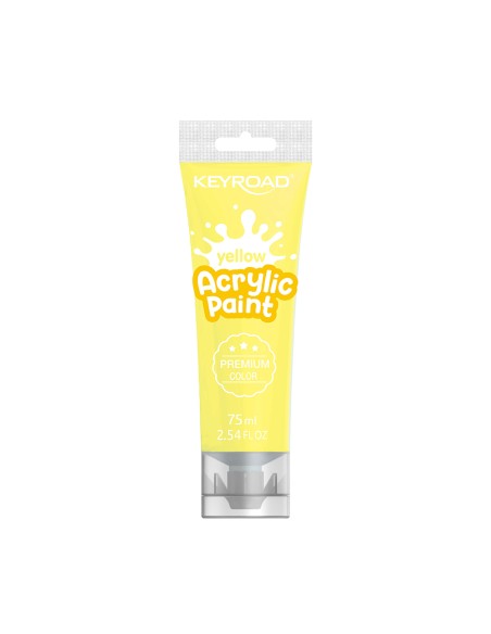 Acrylic paint 75ml,yellow color