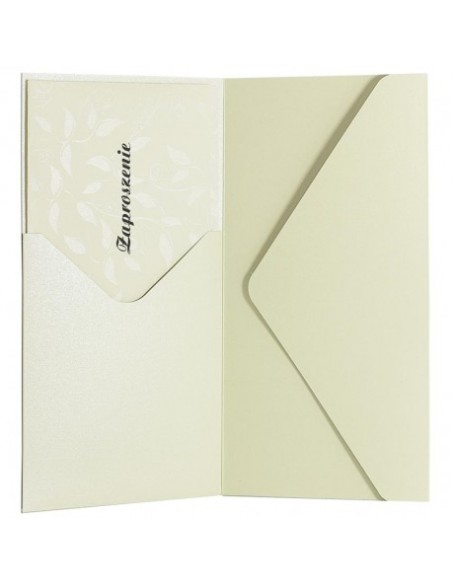 Envelope DL Smooth pearl cream 110x220mm, 220g/m2, 5 pcs/pack