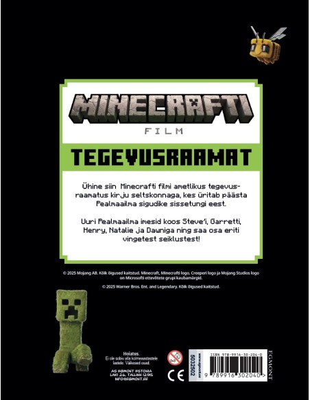 Minecrafti film. Tegevusraamat