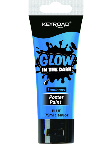 KEYROAD Luminious collection 75ml luminious post paint colurs(temperas) - luminious blue color