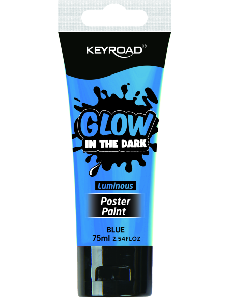 Plakativärv Keyroad 75ml, pimedas helendav, sinine