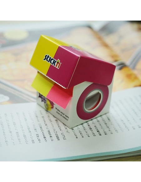 Roll notes,25mmx10m, 25mm Core, Neon yellow & magenta